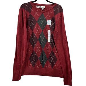 croft and barrow Mens long sleeve sweater size s Color Red